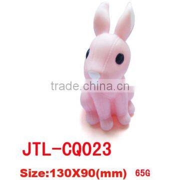 Plastic Rubber Bunny Piggy Bank Toys for Kids