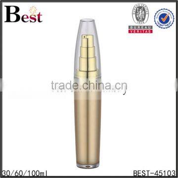 30ml 60ml 100ml China Hot Products Cosmetic Fancy Beautiful Gold Purple Airless Acrylic Lotion Bottle With UV Pump photo-2