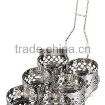 SUS304 Kakiage Ring for Vegetable Fritter Tempura Basket 6 Rings Type