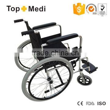 TOPMEDI Foldable Manual Cheap Aluminum Wheelchair photo-2