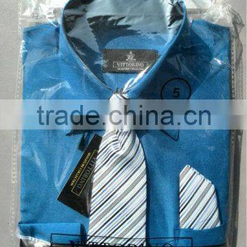 Child's shirt with Tie & hanky packing,Boy's shirt,School uniform