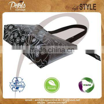 Recycled PVC Zipper Jute Tote Bag photo-4