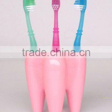 ABS Teeth Shaped Toothbrush Stand or Toothbrush holder (pink)