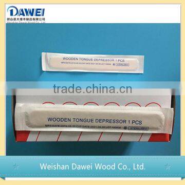 sterilized disposable wooden tongue depressors