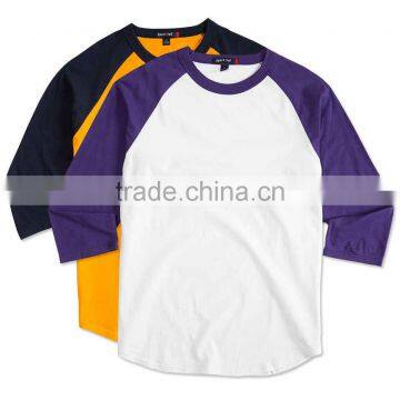 Wholesale Blank T shirts Sport-Tek Baseball Raglan Fashion 3/4 Sleeve Raglan Sport New Pattern T-shirts Manufacturers China