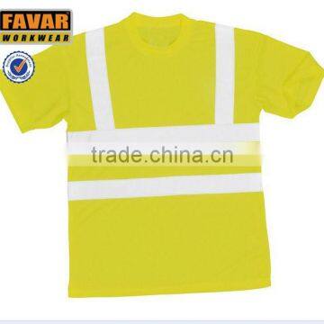 High-visibility work T-shirt 200gsm with reflective tape