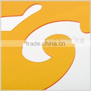 Kearing Biggest Pattern French Curves Non Toxic Plastic Ruler For Painting 30cm #1330 photo-4