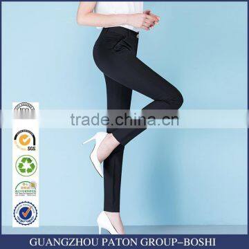 The new spring and summer 2017 black high waisted pencil casual pants sample custom
