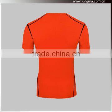 Seamless Sports Short Sleeve Compression Shirts,Mens Rush Guard For Triathlon/Performance Training /Running photo-3