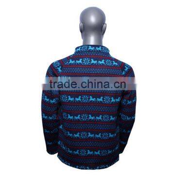 2016 High Quality Style 100% Polyester Printing Men Polar Fleece Jacket photo-2