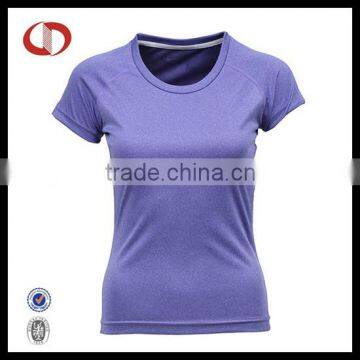 Ladys custom compression logo printed t-shirt