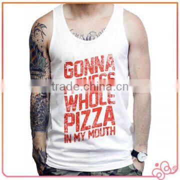 Printing men tank top fitness clothing