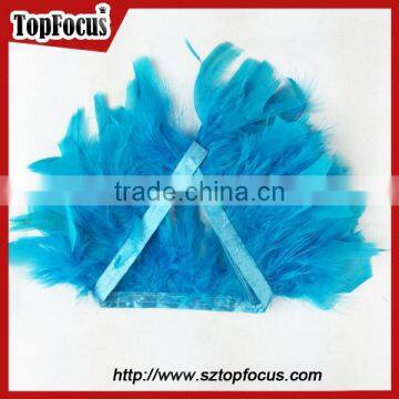 Green Trimming Fringe for DIY Cloth Synthetic Wholesale Turkey Feathers photo-4