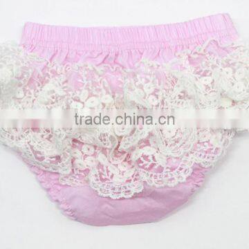 Cute Pink Childrens Toddlers Baby Underwear Girls Infant Diaper Covers Lace Kids Diaper Cover photo-3