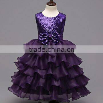 2016 Wholesale Sleeveless Flower Girls Party Dresses Baby Frock Design Pictures photo-2