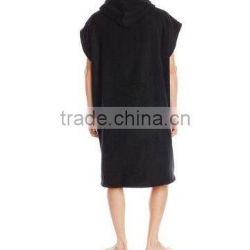 100 Percent Cotton Black Terry Hooded Poncho Towels for Adults photo-2