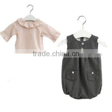 wholesale girls clothes fleece girls romper baby romper onesie for fall
