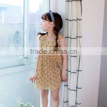 S17576A Summer Children's Girl's Flower Princess Dress photo-3