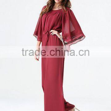 New Arrival Long Sleeve Unique Shape Jumpsuit Wide Leg Women Jumpsuit for Adults photo-4
