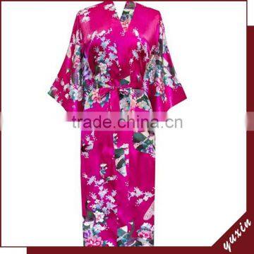 silk kimono bath robe Custom made japan kimono robe 0609029