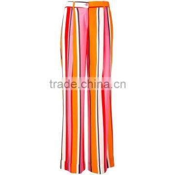 New Trendy Multicolored Striped Ladies Fashion Pants photo-6