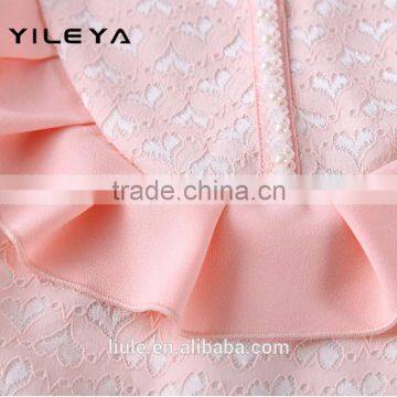 Cute Neck Designed Young Ladies Models Short Sleeve Blouse photo-6