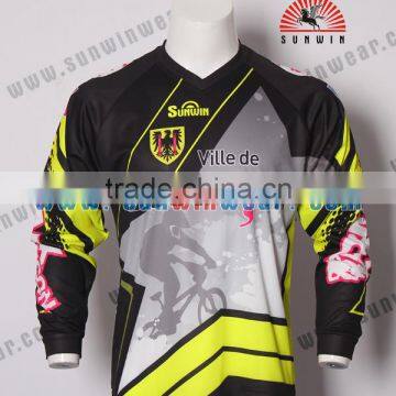 100% Polyester Bmx Bike Shirt Long Sleeve Sports Cycling Wear photo-2