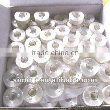 L Type Paper Side Prewound Bobbin Thread White Thread photo-2