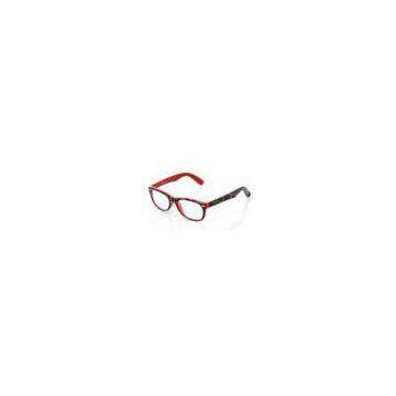 Red Black Round Eyeglass Frames For Boys / Girls Stylish , CE , FDA Certificated