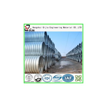 ISO approved factory supply qualified hot dipped plastic coating steel corrugated pipe