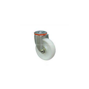4inch White 140KG Bolt Hole Swivel PA/Nylon Industrial Caster