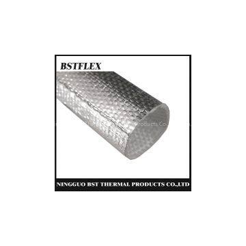 BST-ALFWS heat reflective aluminum coated fiberglass woven sleeve