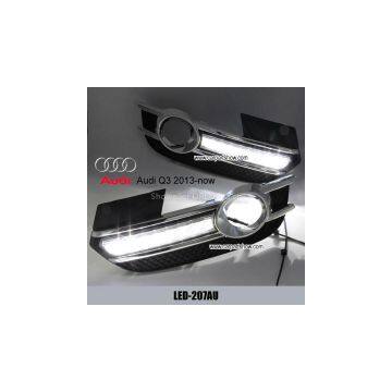 AUDI Q3 2013 to up DRL LED Daytime Running Lights Car headlight parts Fog lamp cover