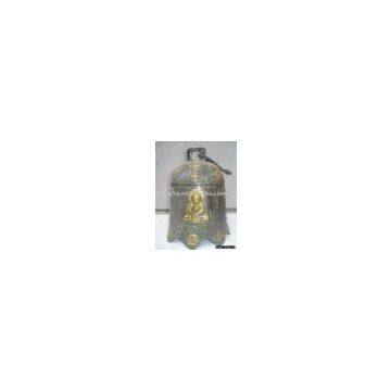 Valued China Collection Bronze Gilt Buddha Dragon Bell