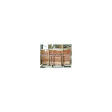red travertine slab