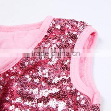 Child Sequin Top Kids Wears Clothing For 0-8 Years Old Girl Outfits Waistcoat Ready Made In Stock photo-4