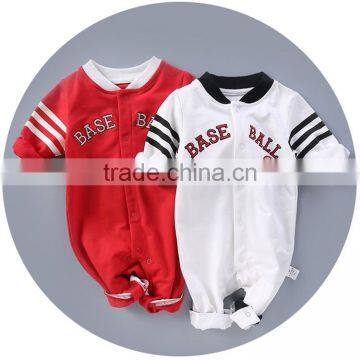 Wholesale White Baby Suit Soft Cotton Winter Baby Boy Romper