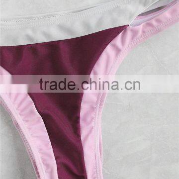 Tank Straps Bathing Suits Splicing Bikini Set Brazilian Swimwear Manufacture Private Label photo-4