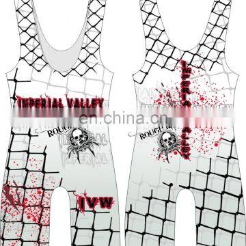 Cool Sublimated China Wrestling Singlets photo-4