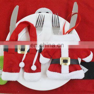 Christmas Decoration Supplies Knife Fork Kitchen Tableware Holder Set Clothes Pants bag