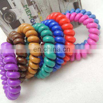 wholesale professional hair accessories telephone hair ties elastic hair bands for girls