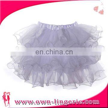 Hot wholesale cheap price white short frilly skirts