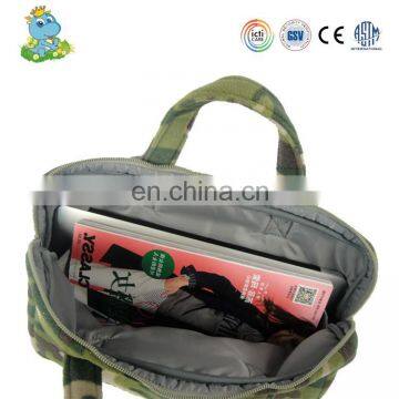 OEM service top quality outdoor lightweight camo plush computer bag