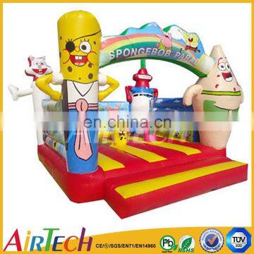 Hot cheap grade cartoon bouncing inflatable trampolines from china