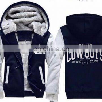 American Famous Dallas Football Uniforms Winter Thicken Jacket Cowboys Jersey Women Men Sweatshirt