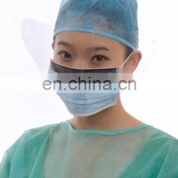 Disposable pp face mask with eye shield made in China