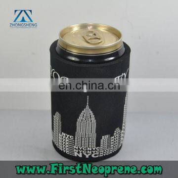 New York City View Silk Screen Instant Can Cooler