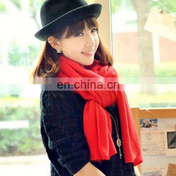 2014 Women pure acrylic solid Color Long Acrylic shawl scarf (MO06--3)