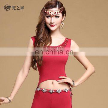 S-3093 Modal professional women belly dance tank top