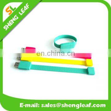 customized usb flash drive Silicone USB Bracelet/Wristband USB